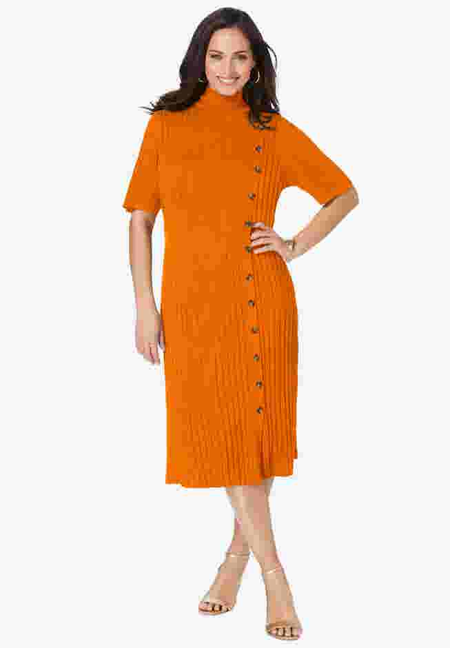 Button Front Sweater Dress image number 0