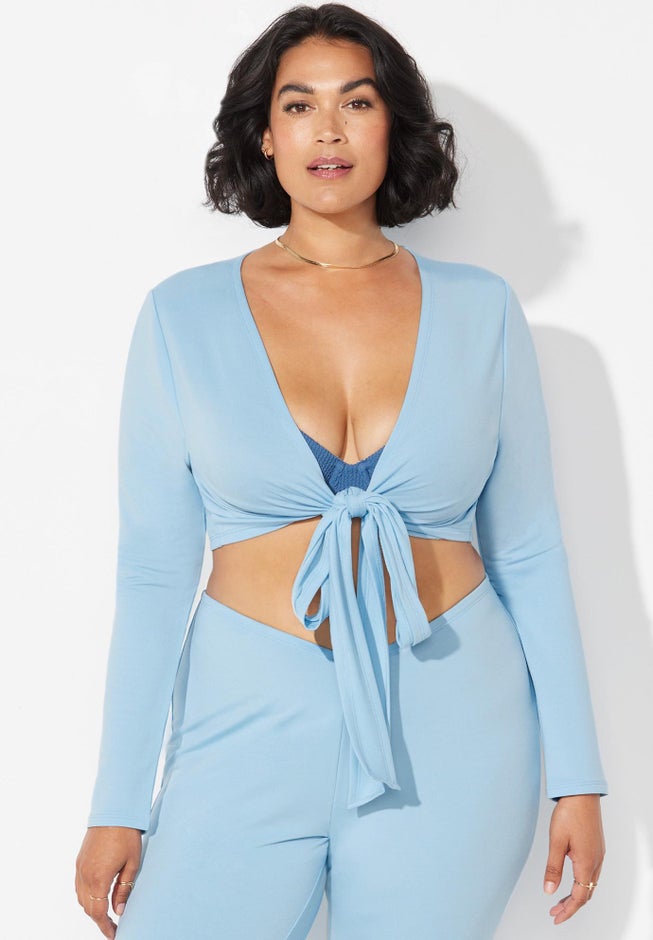 The '70s Tie Front Top image number 6