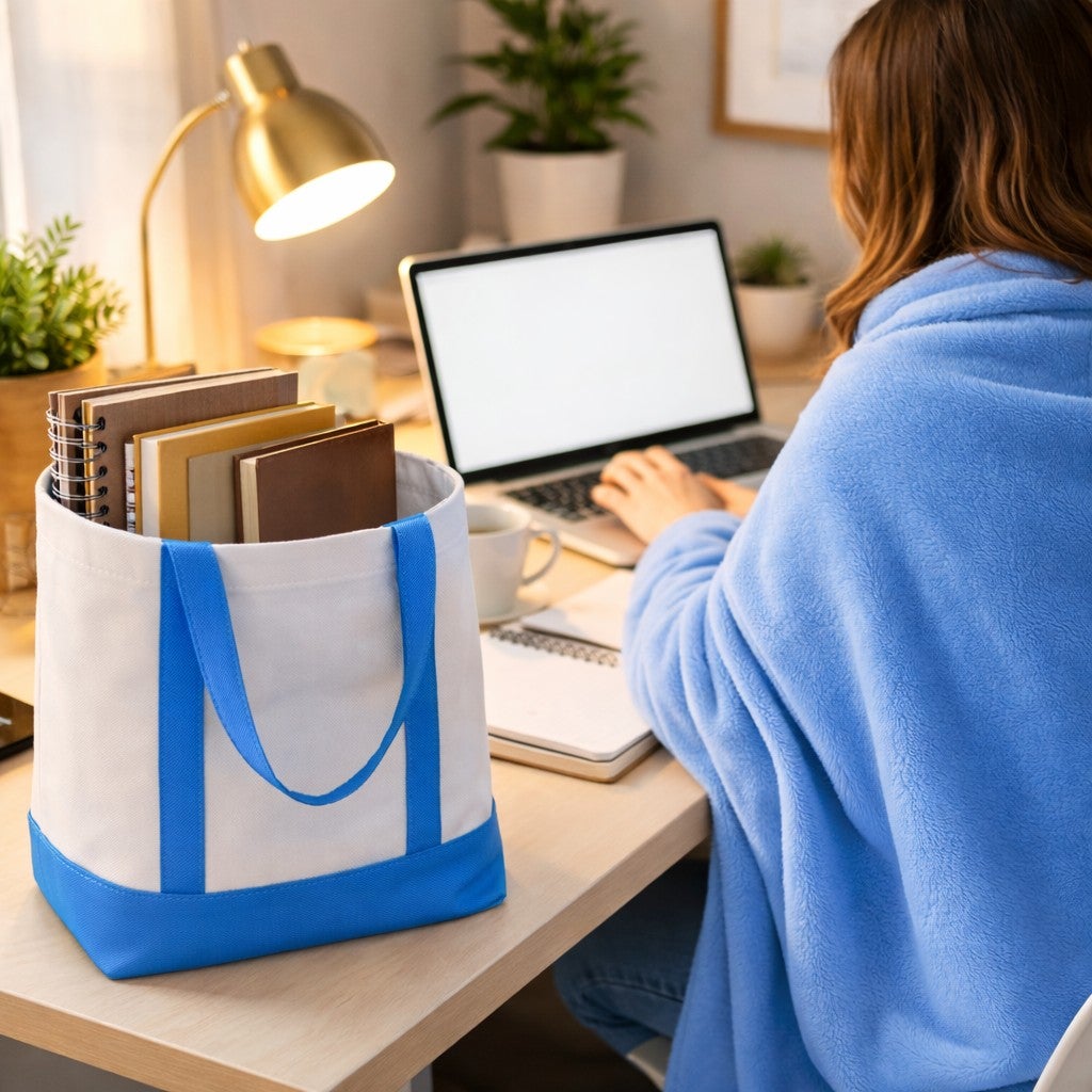 Tote Bag With Free Throw image number 5