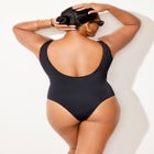 Square Neck Color Block Swimsuit image number null