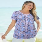 Knit Henley Tunic image number null