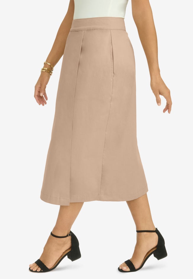 Chino Faux Wrap Skirt image number 2