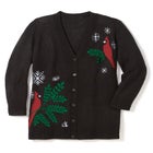 Holiday Motif Cardigan Sweater image number 1