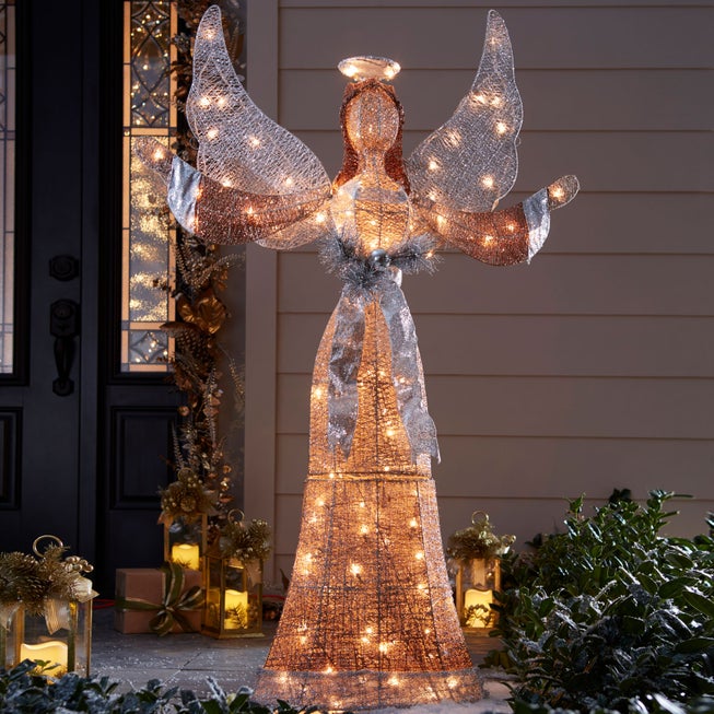 58"H Glitter Angel image number 0