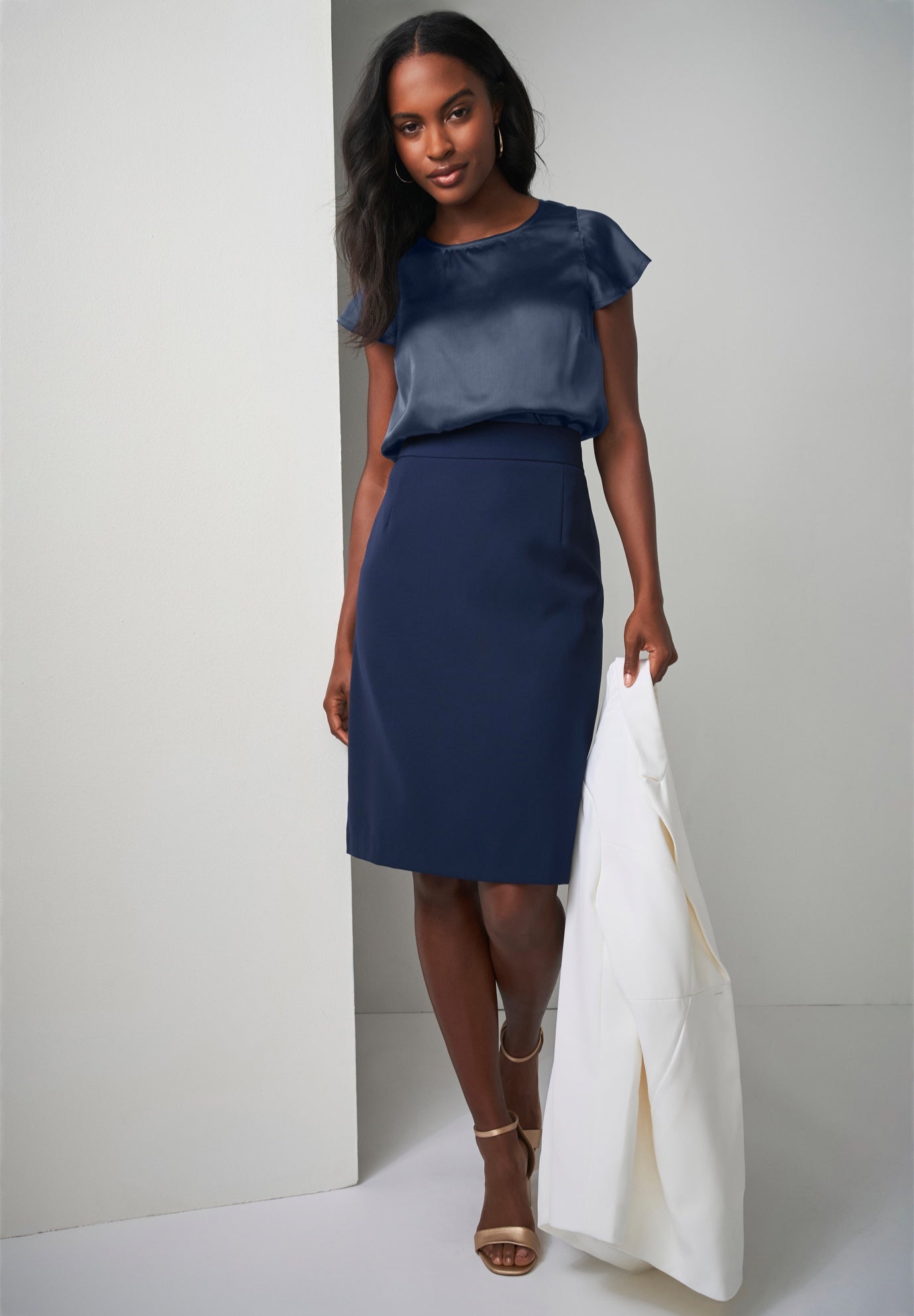 Tummy Control Bi-Stretch Pencil Skirt image number 0