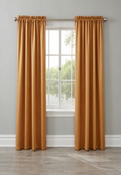 BH Studio Room-Darkening Rod-Pocket Panel