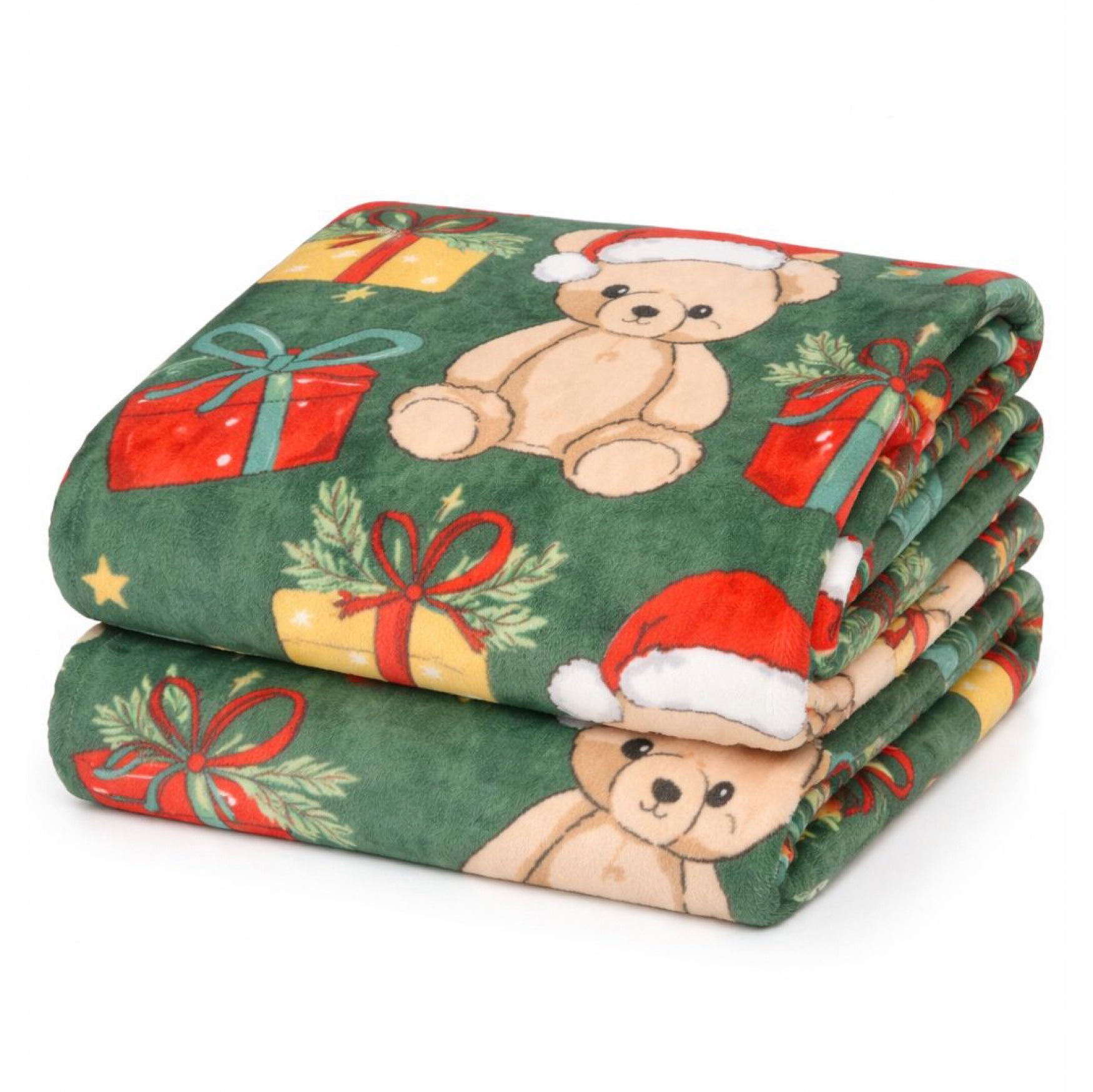 Beary Christmas Plush Throw image number 0