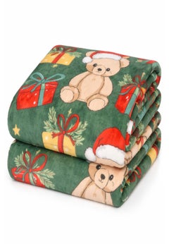 Beary Christmas Plush Throw