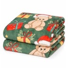 Beary Christmas Plush Throw image number 0
