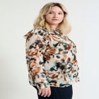 Ruffle Button-Down Blouse image number null