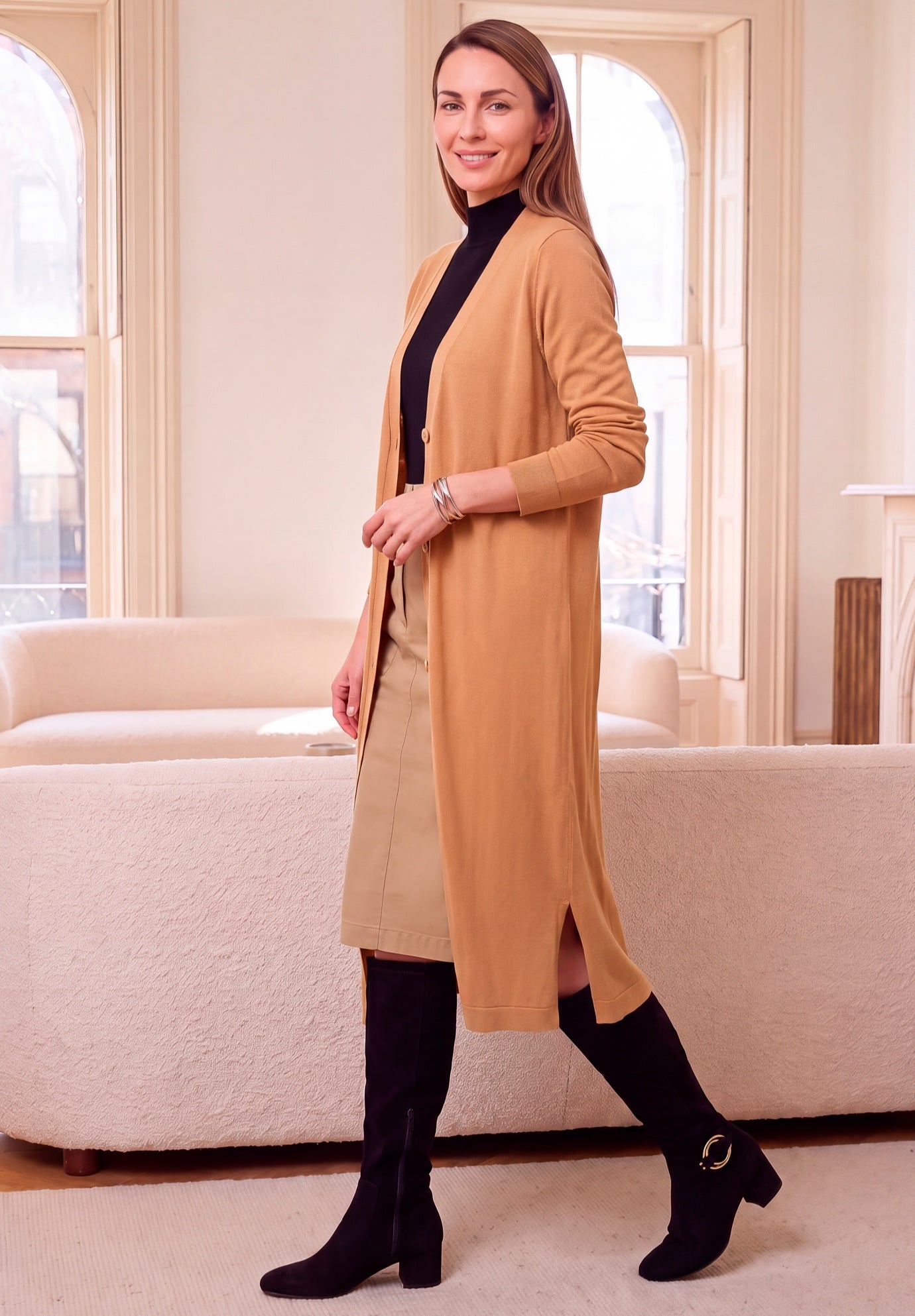 Fine Gauge Duster Cardigan image number 2