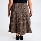 Soft Ease Cotton Knit Swing Skirt image number 1
