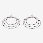 Layered Circle Drop Earrings image number null
