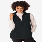 Zip-Front Microfleece Vest image number null