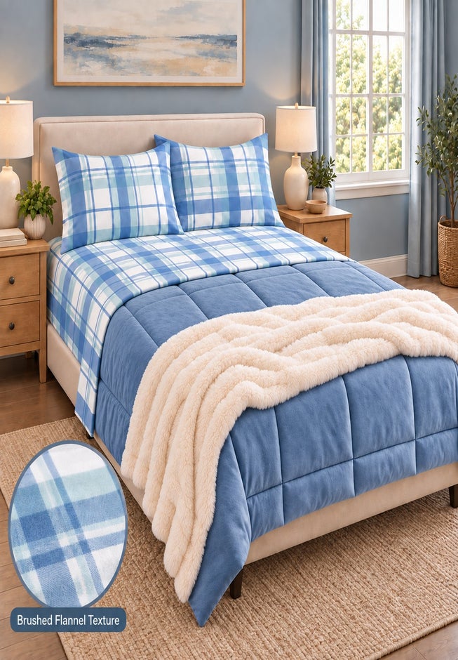 Cotton Flannel Print Sheet Set image number 9