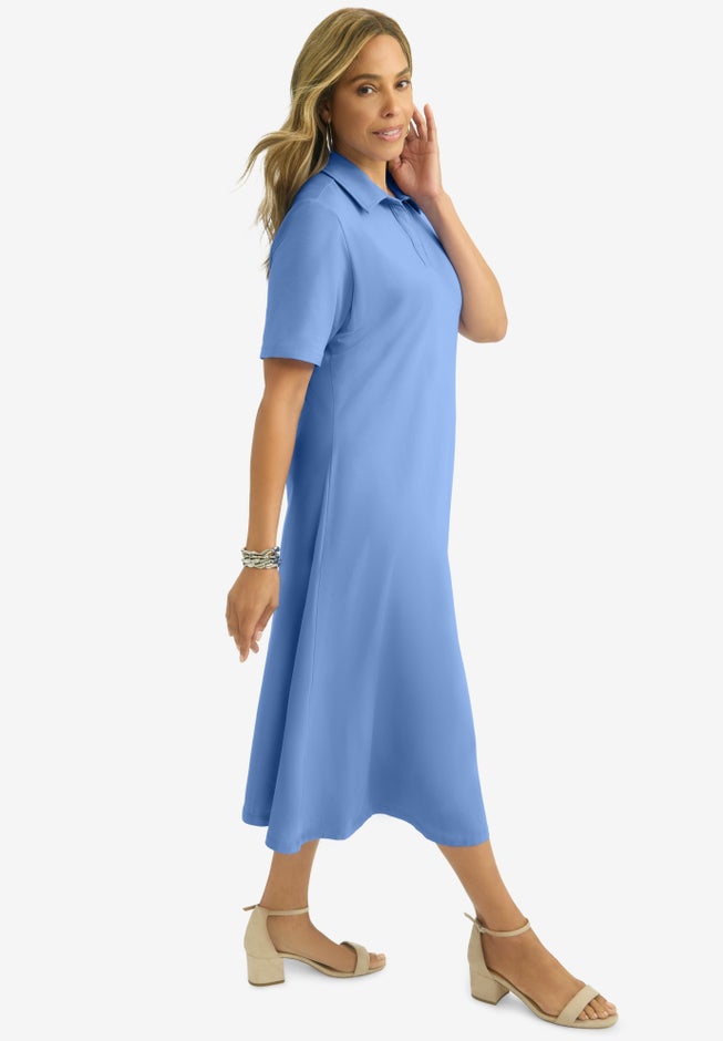 Notch Neck Midi Dress image number 2