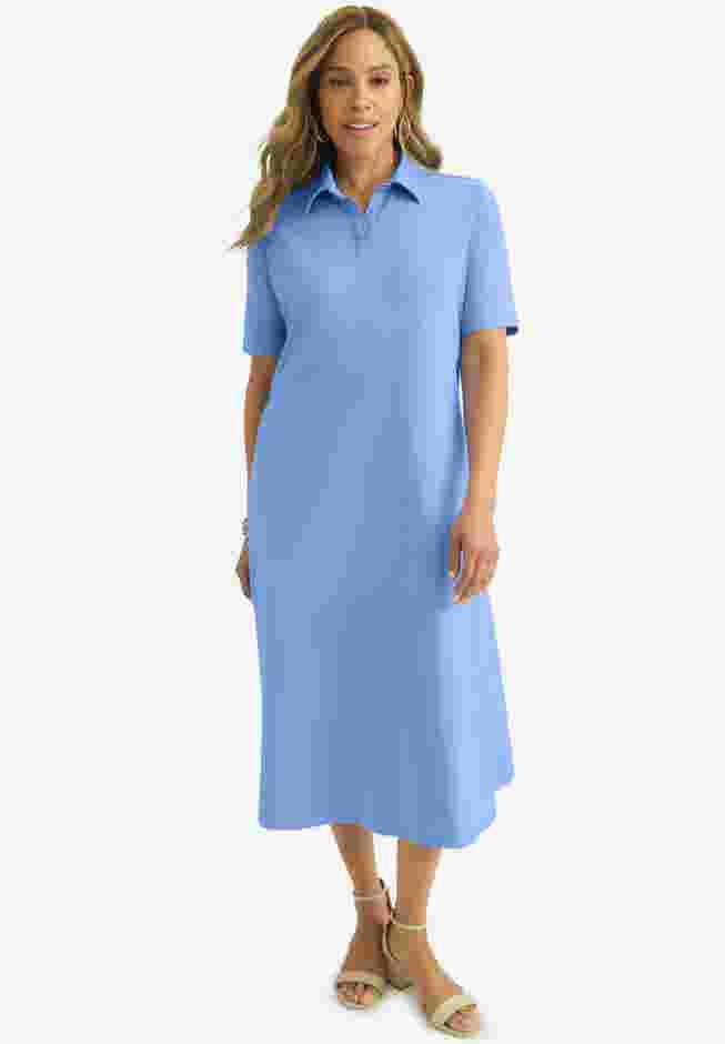 Notch Neck Midi Dress image number 0