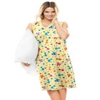 Short Sleeveless Sleepshirt image number null