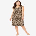 Short Sleeveless Sleepshirt image number null