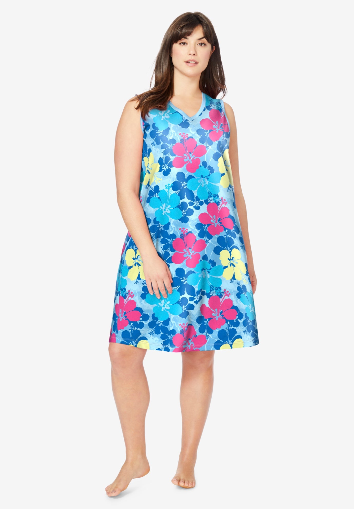 Short Sleeveless Sleepshirt image number 0