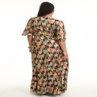 Metallic Printed Maxi Dress image number null