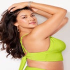 Longline Sparkle Bikini Top image number null