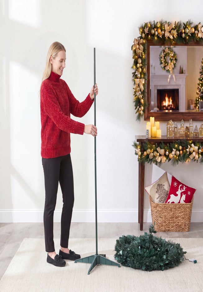 6 Ft. Pre-lit Undecorated Pop-Up Tree image number 1