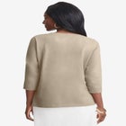 Stretch Cotton Embroidered Tee image number null