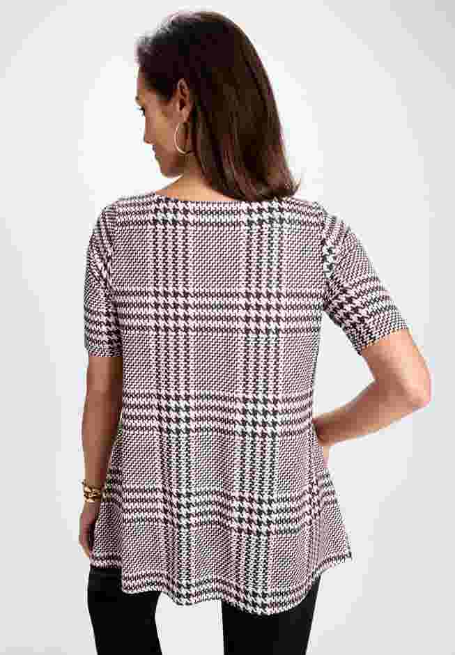 Stretch Knit Boatneck Swing Tunic image number 1