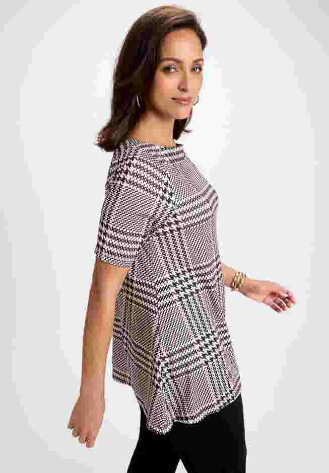 Stretch Knit Boatneck Swing Tunic image number 2
