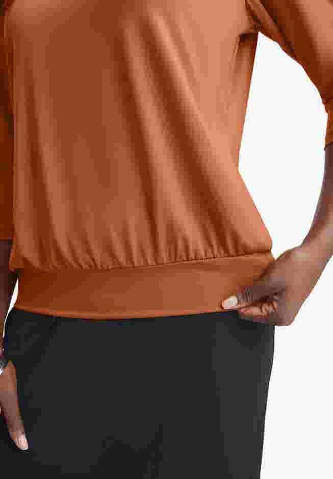 Stretch Knit Square Neck Top image number 1