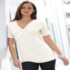 Stretch Knit Square Neck Top image number null