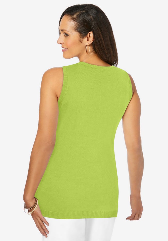 Scoop-Neck Sweater Tank image number 1