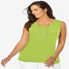 Scoop-Neck Sweater Tank image number null