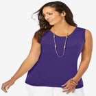 Scoop-Neck Sweater Tank image number null