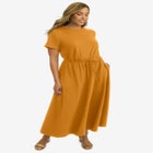 Drawstring Maxi Dress image number null