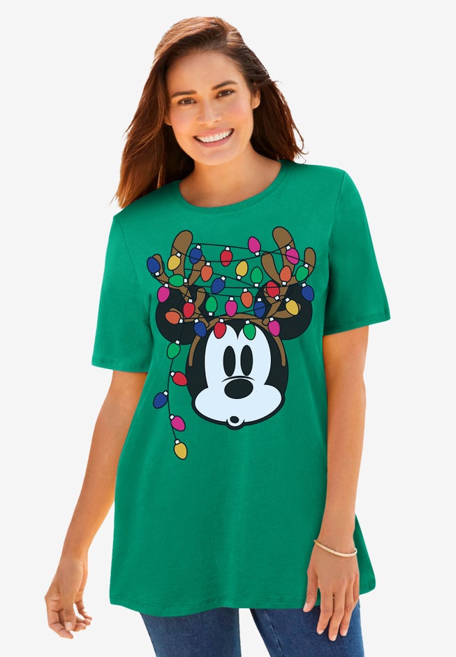 Disney Green Mickey Lights Tee image number 0