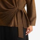 Shimmery Side-Gathered Tunic image number null