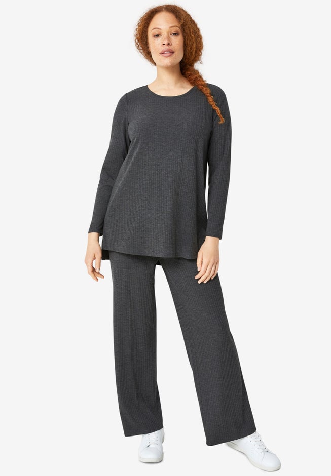 Ribbed Hi-Low Tunic image number null