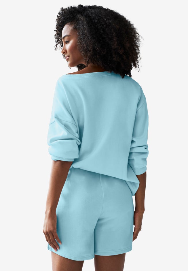 Fleece Shorts With Drawstring Waist image number 1