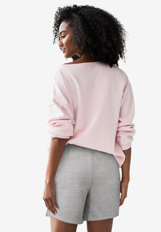 Fleece Shorts With Drawstring Waist image number 1