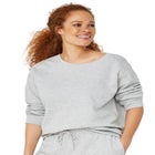 Boxy Fleece Sweatshirt image number null