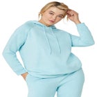 Hooded Fleece Boxy Sweatshirt image number null