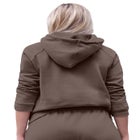 Hooded Fleece Boxy Sweatshirt image number null