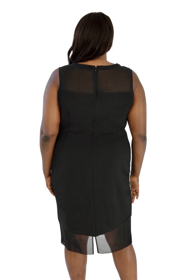 Sleeveless Crepe Dress image number null
