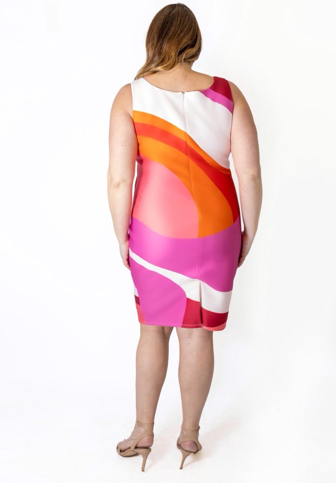 Scuba Sheath Dress image number null