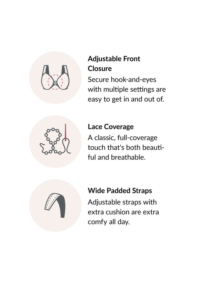 Glamorise&reg; Magic Lift&reg; Front-Close Support Wireless Bra 1200 image number 5