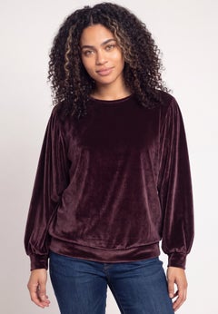 Full Sleeve Velour Top