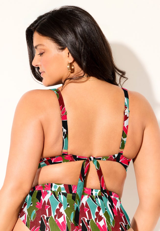 Plunging Triangle Bikini Top image number 5