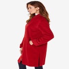 Plus Size Wool Blend Driving Coat image number null
